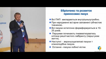Ембріогенез та розвиток приносових пазух