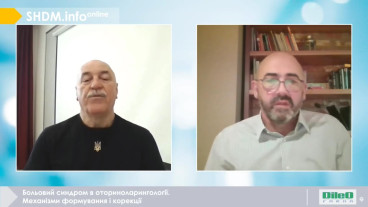 Больовий синдром в оториноларингології. Механізми формування і корекції