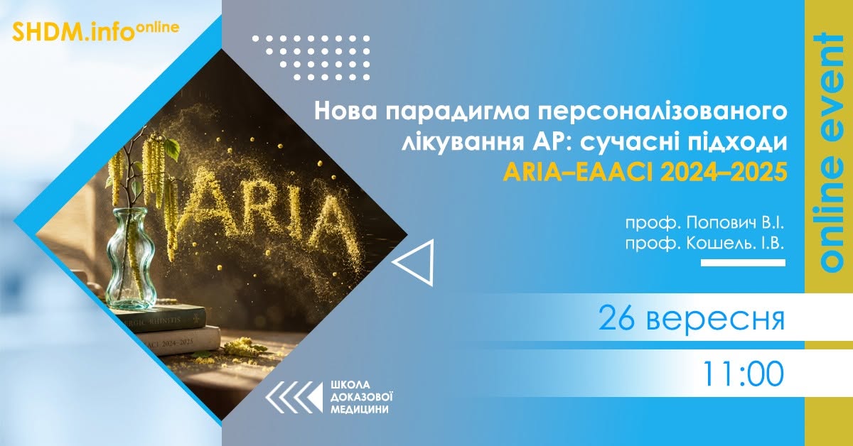 Нова парадигма персоналізованого лікування АР: сучасні підходи ARIA–EAACI 2024–2025