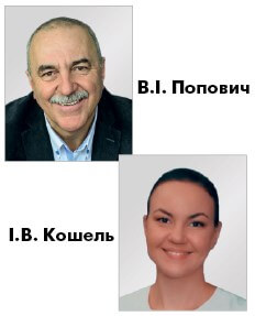 професор В.І. Попович та професор І.В. Кошель